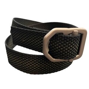 Bison Designs Web Belt Mens Medium Black Green Tactical Hiking Made in USA